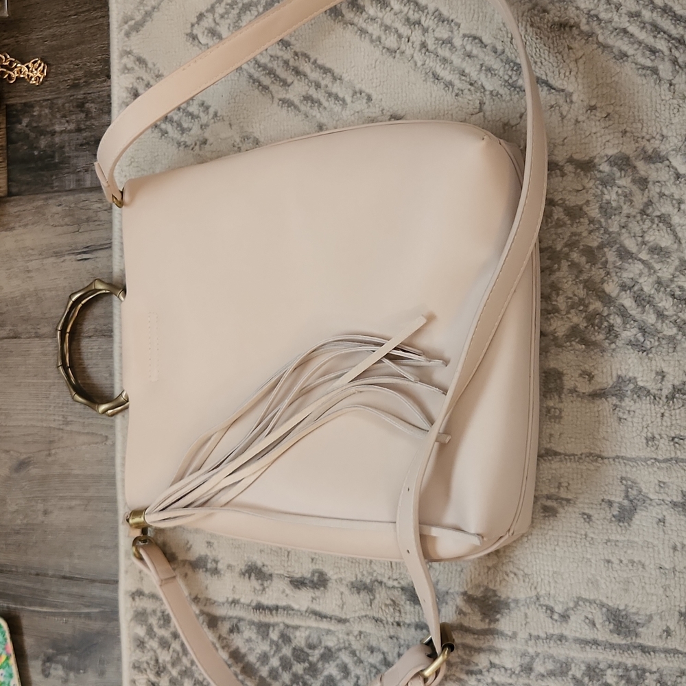 Blush crossbody bag